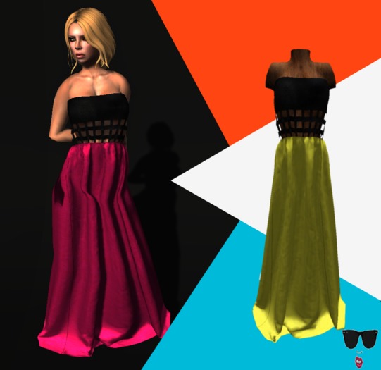 :::[FamelessChic] MAxi Cutout =yellow=:::