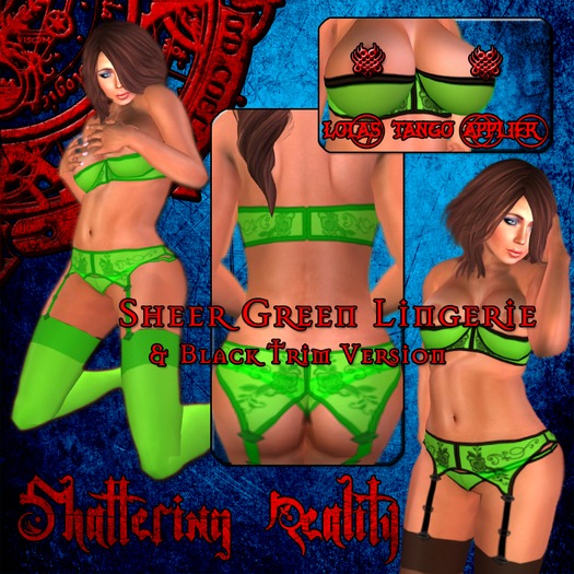 SR: Sheer Green Lingerie