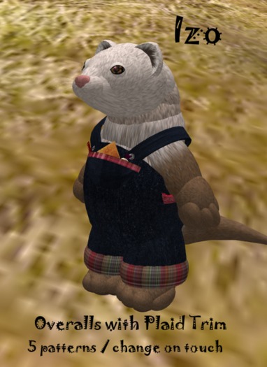 overalls - plaid [b]