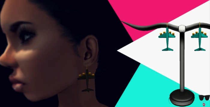 ..::<Fameless Chic> FirstKlass Earrings [Aqua]::.