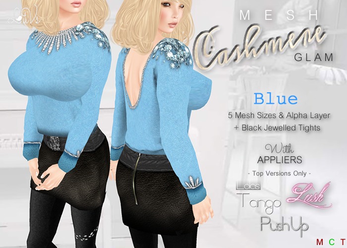 [LuVs] Cashmere Glam Blue + Lush Tango Pushup Appliers