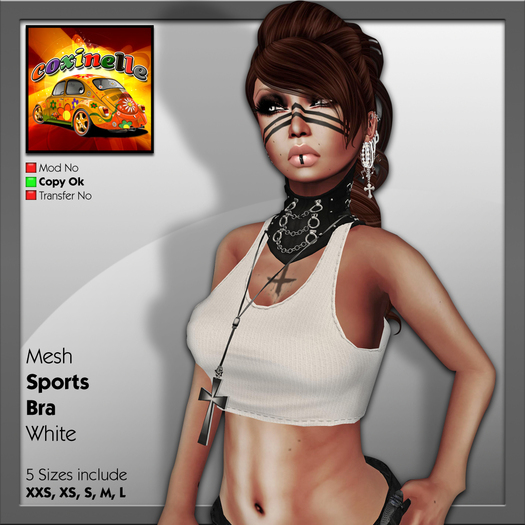 Coxi - White - Mesh Top