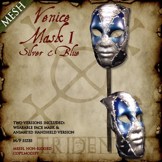 Venice Mask I [Silver,Blue]  
