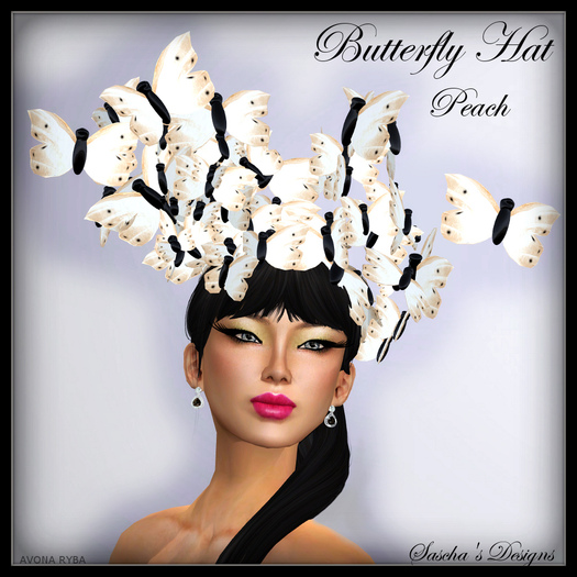SAS - Butterfly Peach Hat