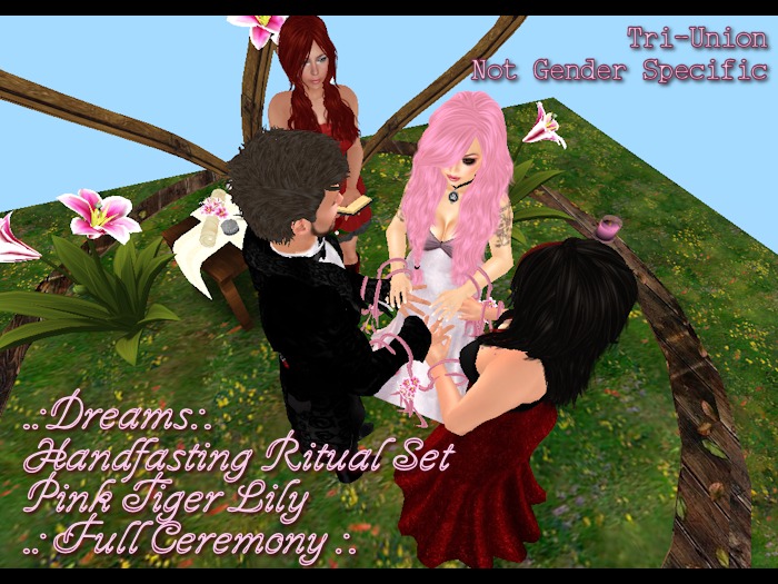 .:Dreams:. Handfasting Ritual Set [Pink Tiger Lily] v3 (Trio)
