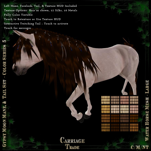 @CT@ Gypsy Moon Mane & Tail Set BOXED WHML Color Series 