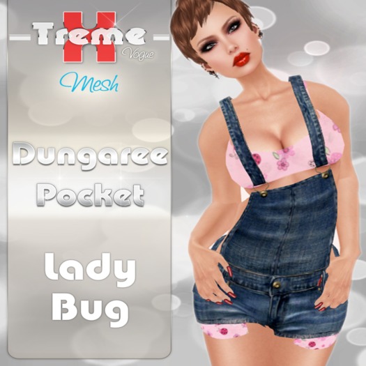 .:: X-TREME Vogue ::. 0026 - Dungaree  Pocket LadyBug