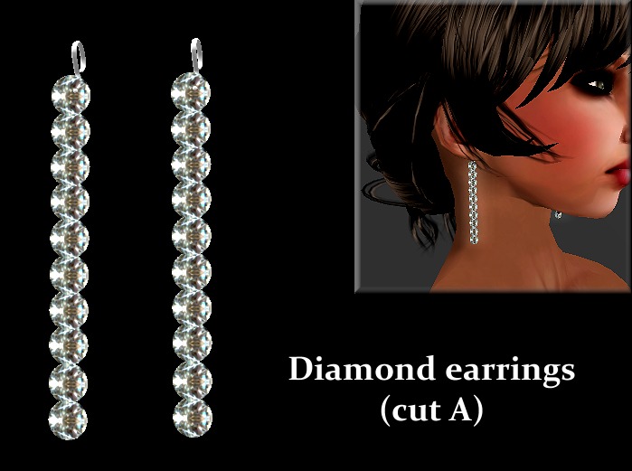 Golden circular earrings