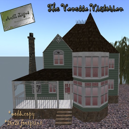Second Life Marketplace AntZ "The Vanessa" Victorian House