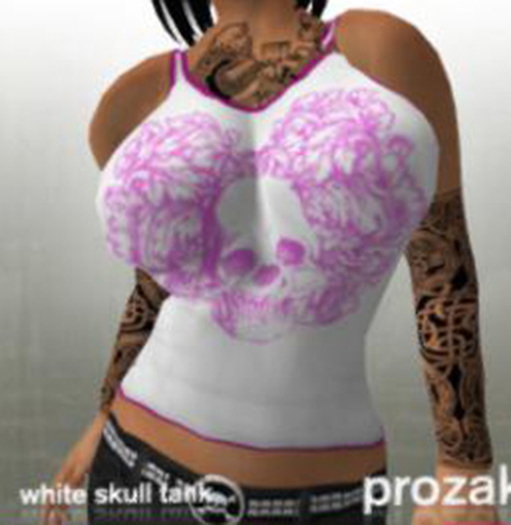PROZAK - White Skull Tank
