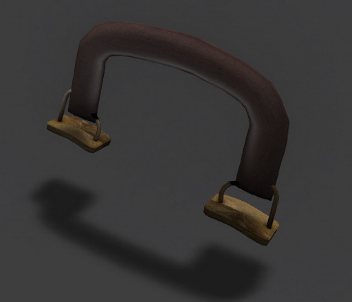 Leather handle for suitcase