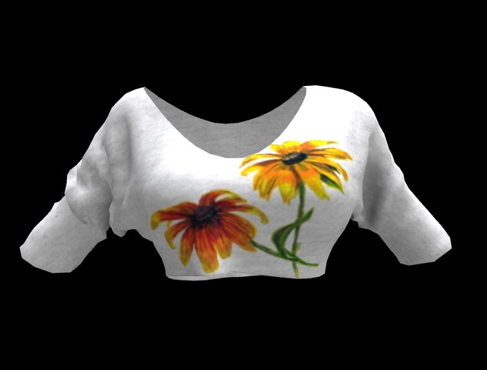 MESH daisy croptop BAGGED