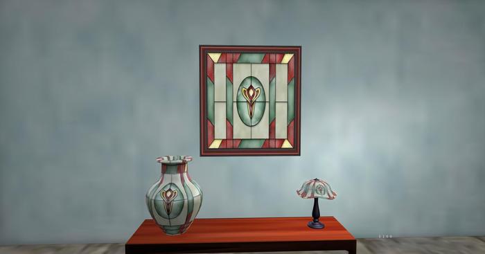 RC Wall Art, Stained Glass Deco lily Set,Boxed