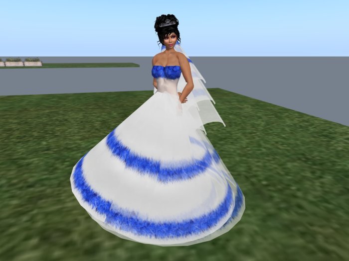 BRIGHT BRLUE ROSES - WEDDING