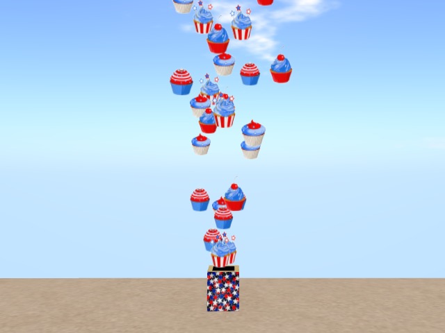 TA Razzle Dazzle RWB Multi Cupcake Emitter 2013