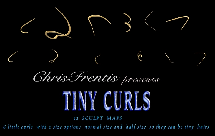 TINY CURLS HAIR CREATION PACK-  TINY SCULPTIES