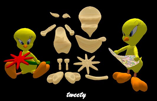 *Diesel Magic* tweety sculpted maps