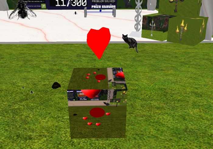 Mw magic red Ball 1 prim only 400 ls scripted talker greeter ball