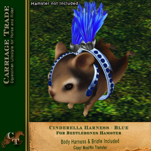 @CT@ Cinderella Harness Set (Hamster) Boxed Blue