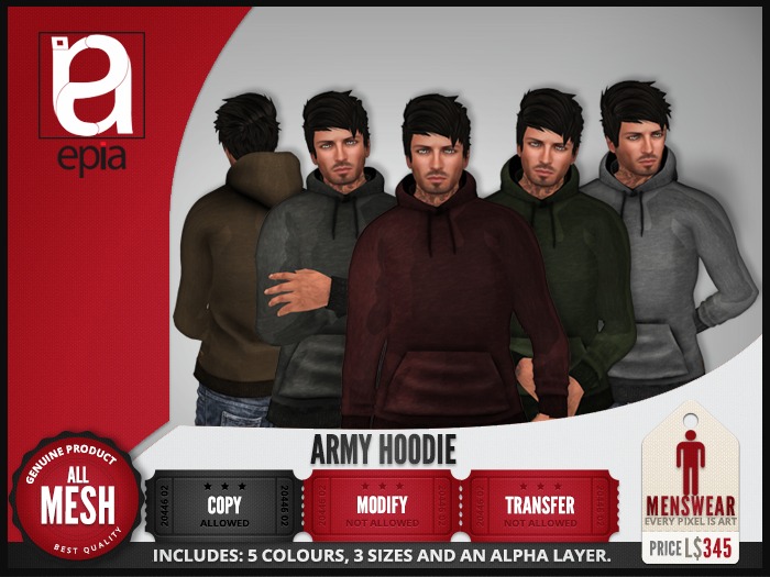 (epia) - Army Hoodie (male)