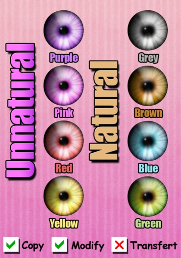 Natural/Unnatural Eyes Pack[Boxed]