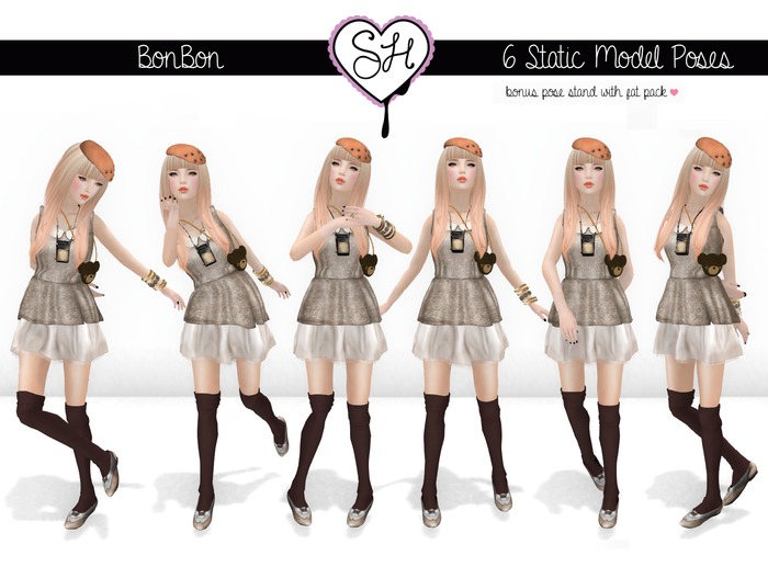 {Sugar Heart} Poses ~ BonBon ~ Fat Pack