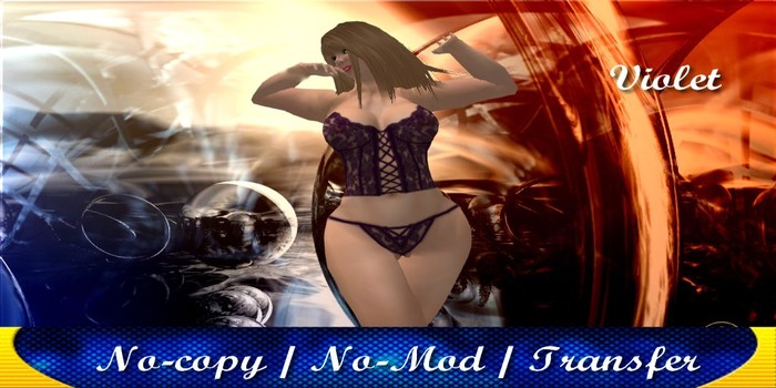 .::CB::.  Lingeri  Violet Corset