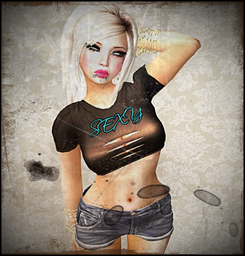 brown mesh top 