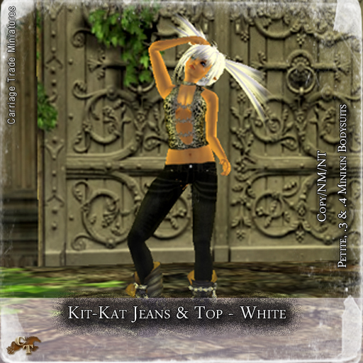 @CT@ Kit-Kat Jean & Top (Petite/Minikins) Boxed White