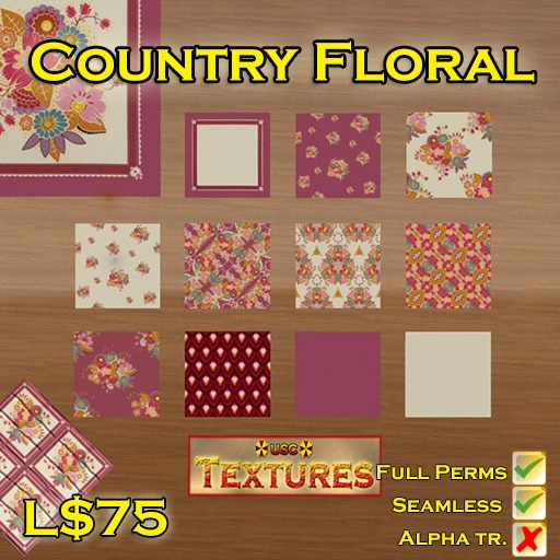 USC Textures - Country Floral 