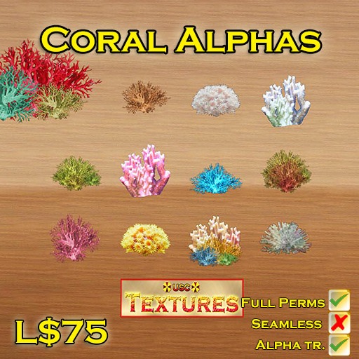 USC Textures - Coral Alphas 