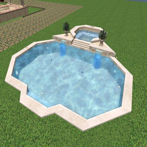 True Elegance Pool with Rez Faux