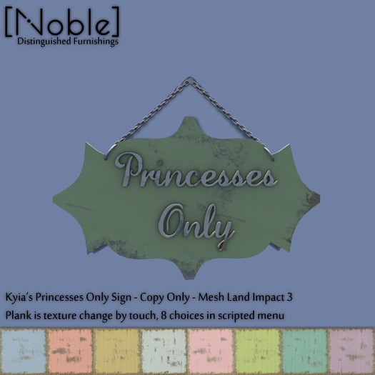 [Noble] Kyia's Princess Only Sign