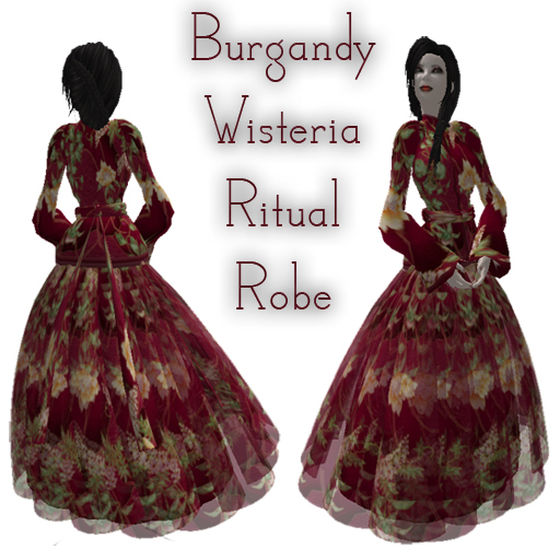 Burgandy Wisteria Ritual Robe