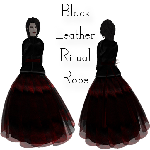 Black Leather Ritual Robe