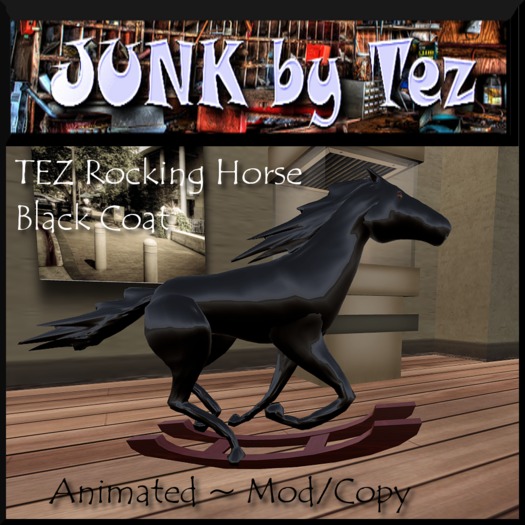 JUNK by Tez Rocking Horse (Black)