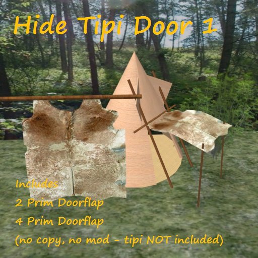 Doorflap - *Hide Tipi Door 1 (boxed)