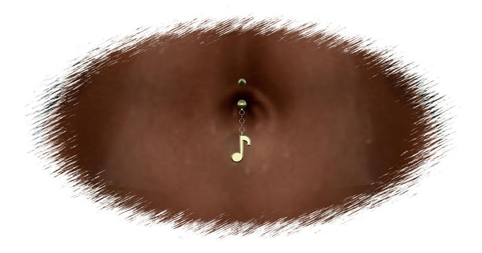 <AA>MusicNote Belly Piercing (MESH)