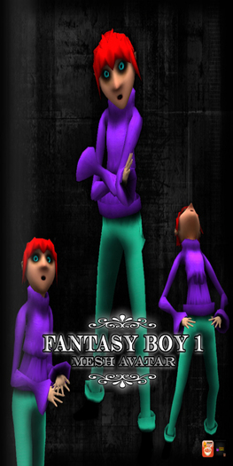 [MS]Fantasy Boy 1 - Mesh Avatar (boxed)