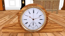Antique Oak Country Mantel Clock