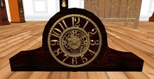 Antique Oak Country Mantel Clock