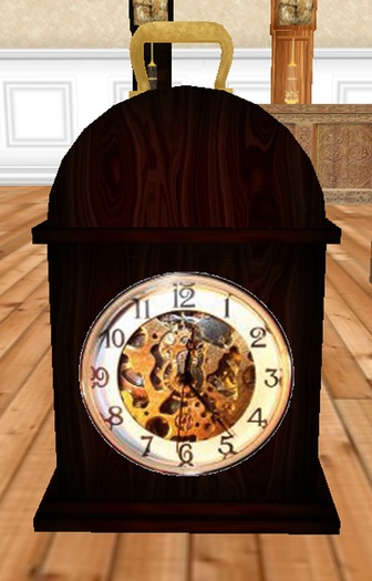 Antique Oak Country Mantel Clock
