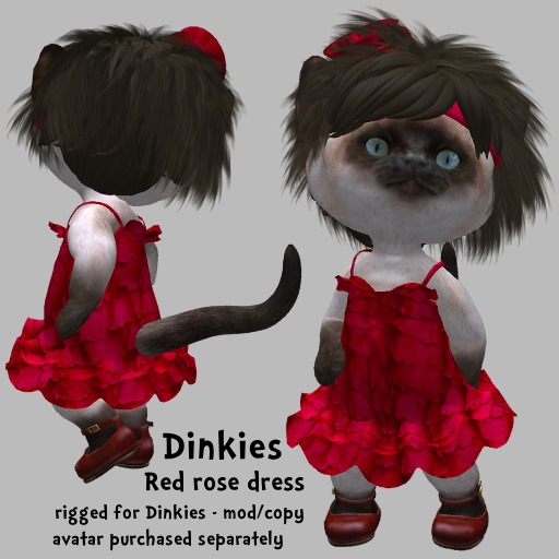 Dinkies red rose dress