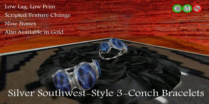 Chey's Gold SW Belt, 5 Conchs, Boxed (Scripted)