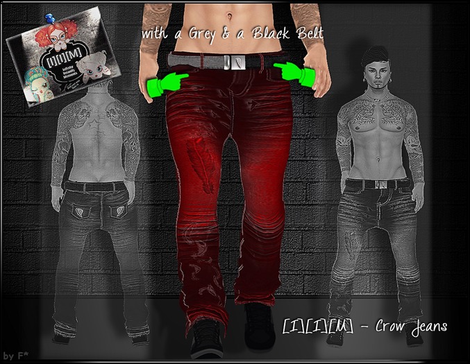 [I][I][M] - Crow Jeans Red{MOTIV}(wear me!) 