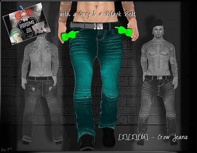 [I][I][M] - Crow Jeans Green{UNI}(wear me!) 