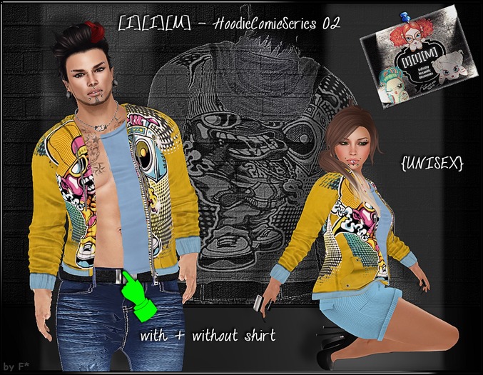 [I][I][M] - HoodieComic S02{UNISEX}pattern02(wear me!) 