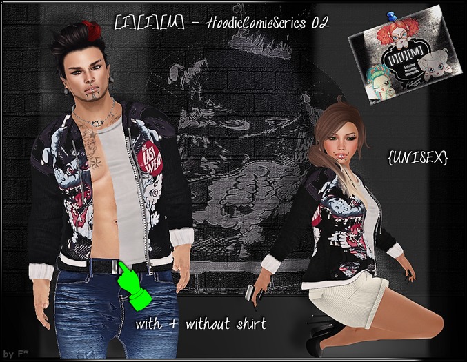 [I][I][M] - HoodieComic S02{UNISEX}pattern04(wear me!) 