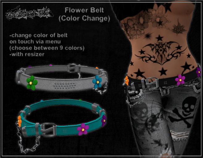 ::DarKCatZ:: Flower Belt (Color Change)