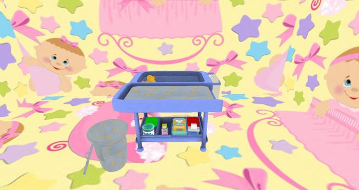 *Posh Little Baby ::Changing Table Blue:: 